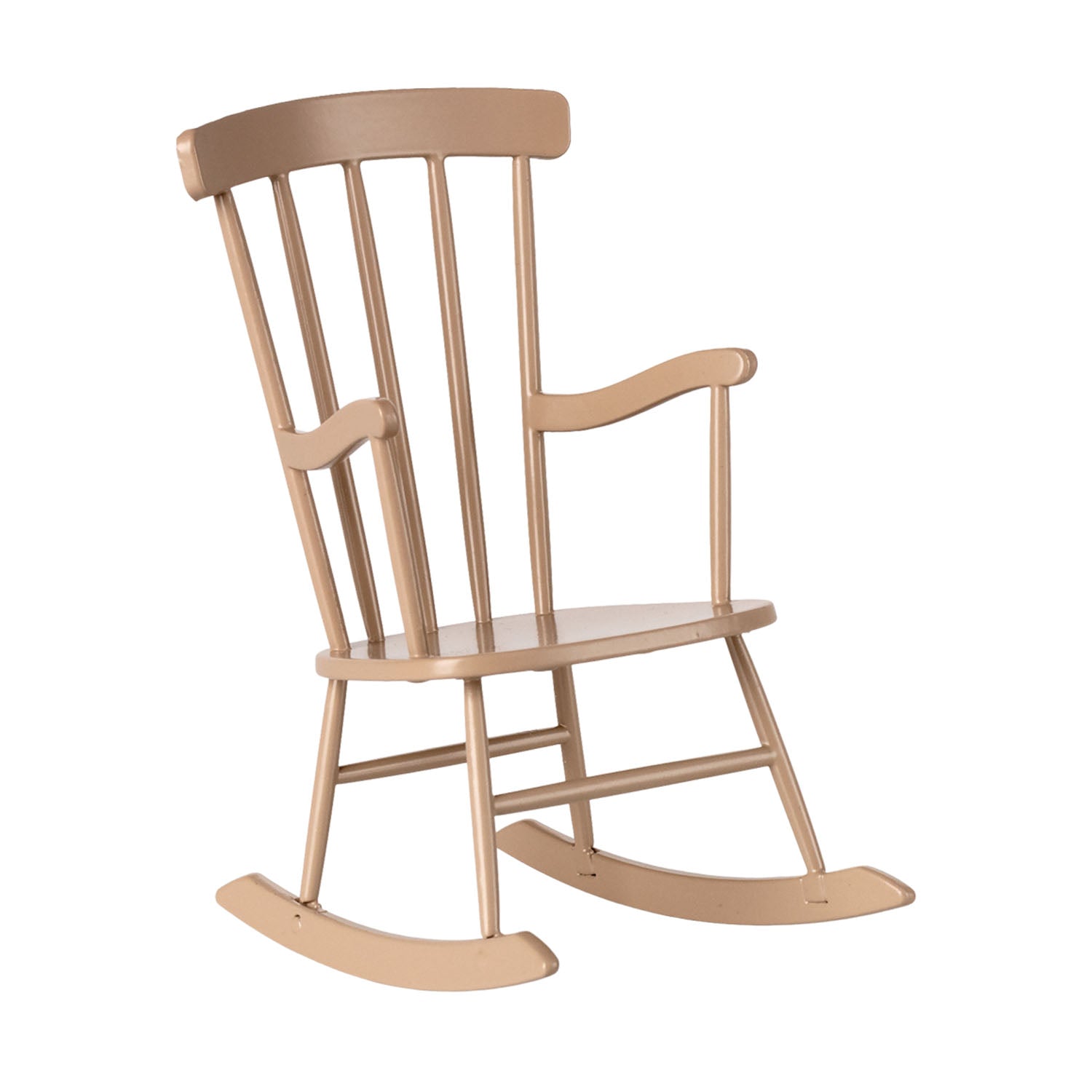 Maileg miniature rocking chair for dollhouse.