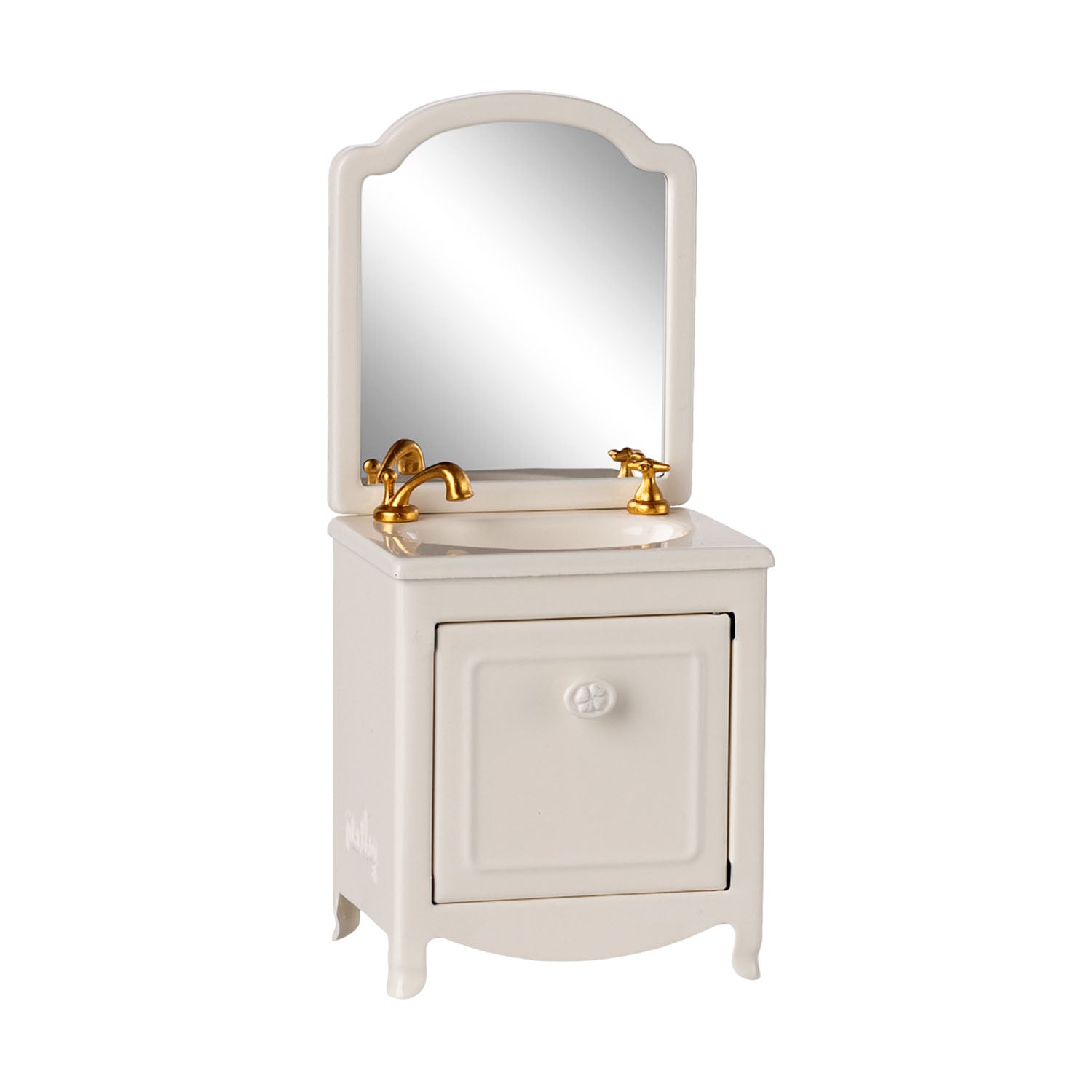 Maileg Sink Dresser with Mirror - off white