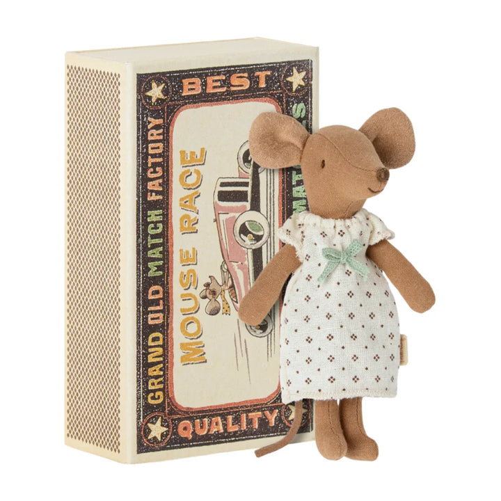 Maileg Big Sister Mouse Soft Toy and Matchbox
