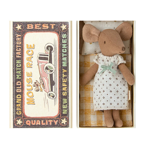 Maileg Big Sister Mouse Soft Toy in Matchbox
