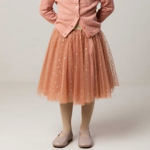 Model Wearing MarMar Copenhagen Lurex Glitter Rose Moon Leggings