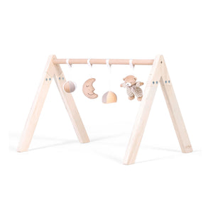 MiniDream montessori wooden baby activity gym with moon and star theme