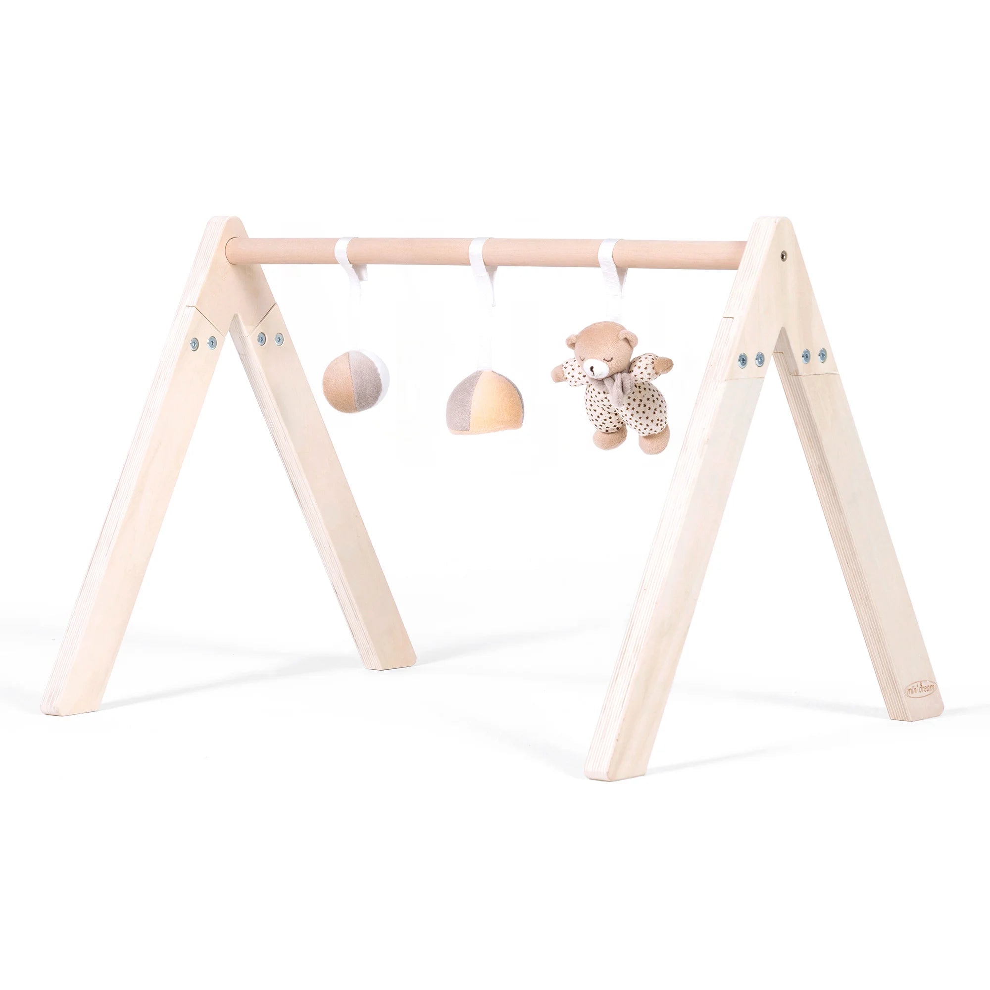MiniDream montessori wooden baby activity gym with moon and star theme