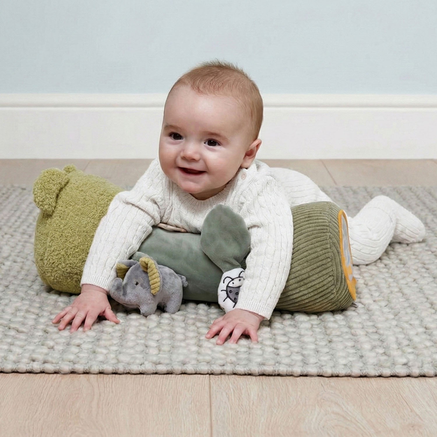 MiniDream Tummy Time Roller - Jungle Green