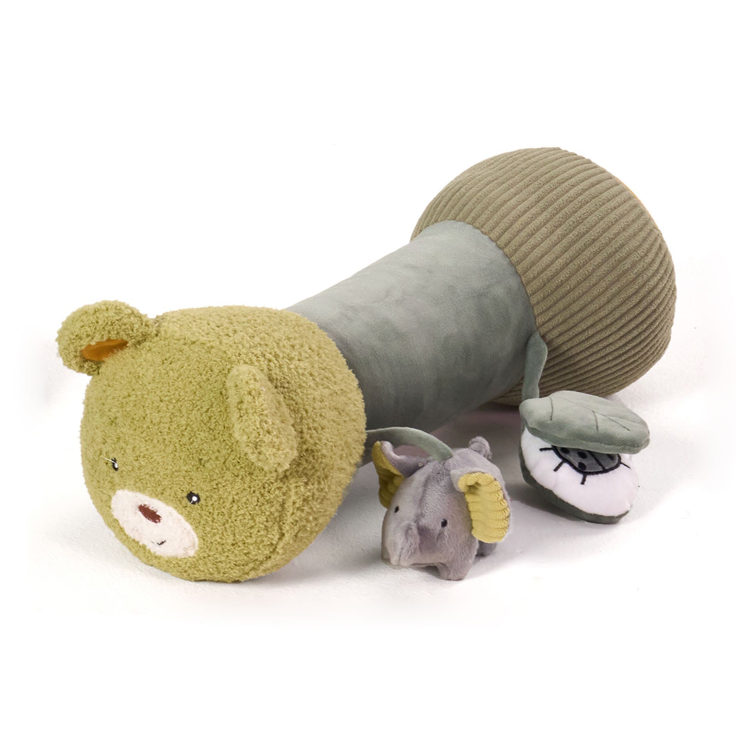 MiniDream tummy time roller in jungle theme.