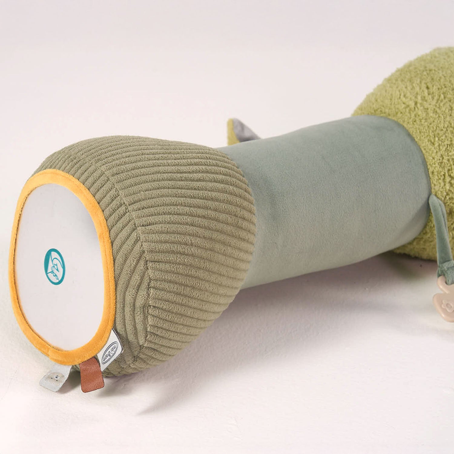 MiniDream tummy time roller with baby safe mirror.