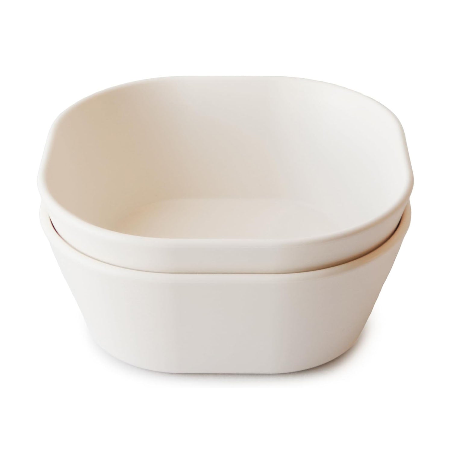 Mushie Dinnerware Bowl Set - Square - Ivory