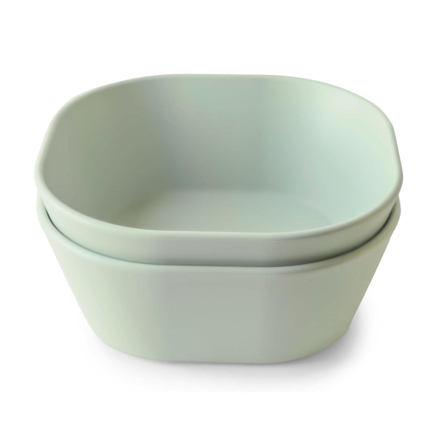 Mushie Dinnerware Bowl Set - Square - Sage