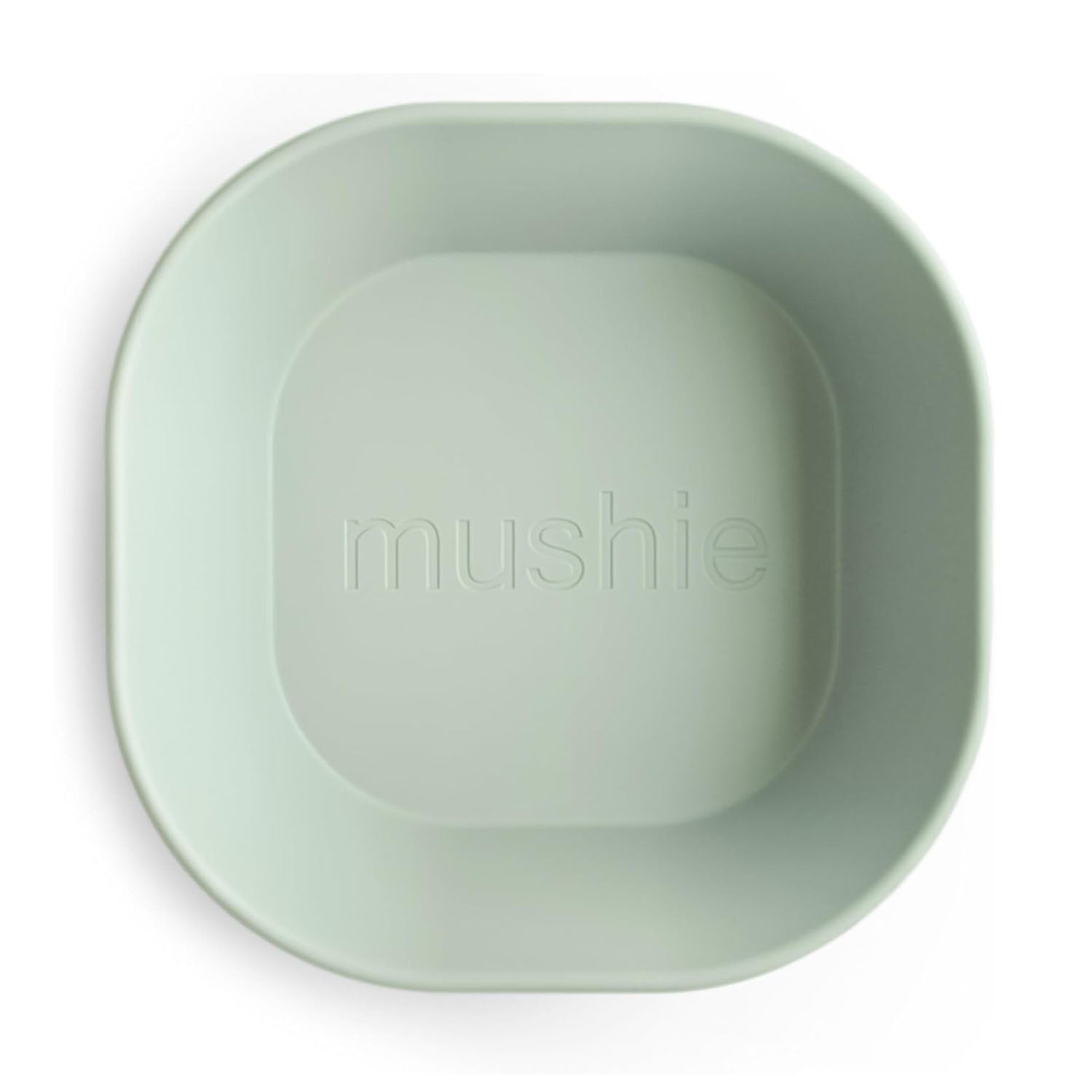 Mushie square dinnerware bowl for toddler.