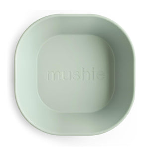 Mushie square dinnerware bowl for toddler.
