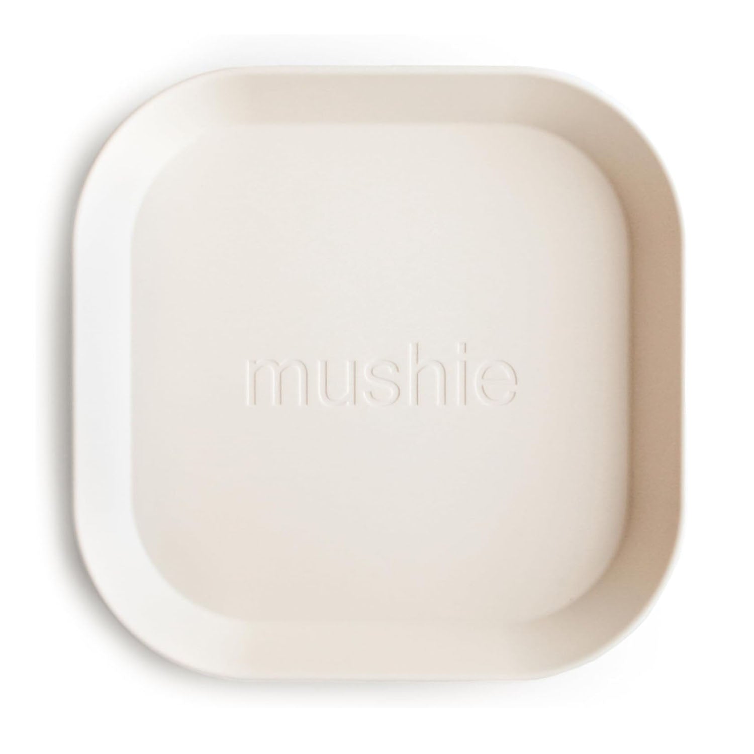 Mushie dinner plate set of 2 in ivory colour.