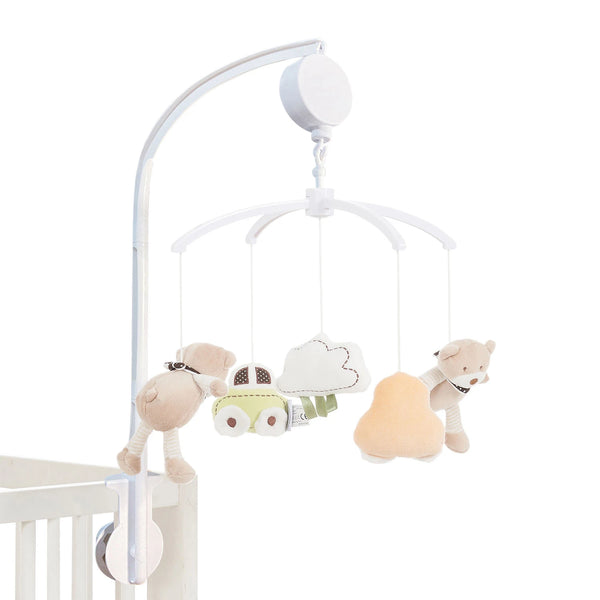 Musical Cot Mobile Safari Animals Baby Lullaby Soft Toys