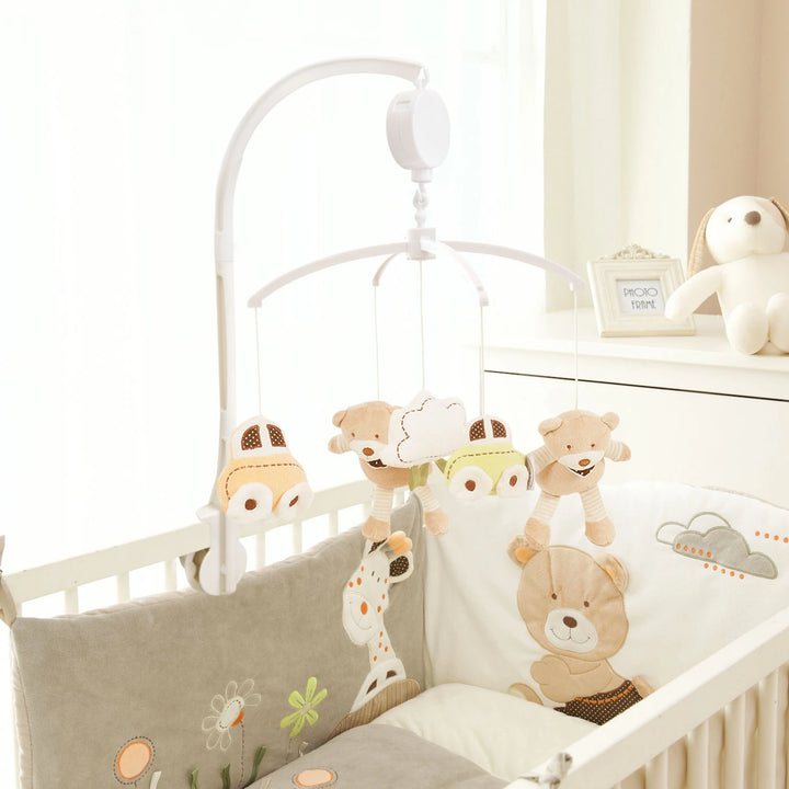 Musical Cot Mobile with Safari Toys - Soothing Lullaby