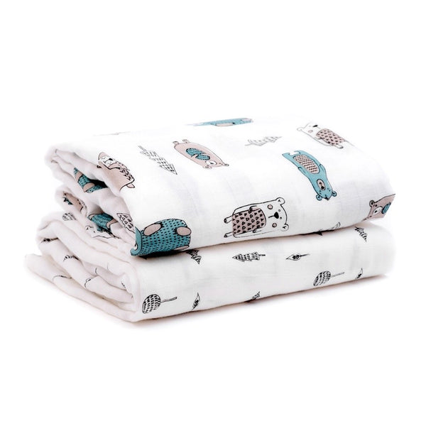 Muslin Cloths for Baby Woodland Stories Purflo