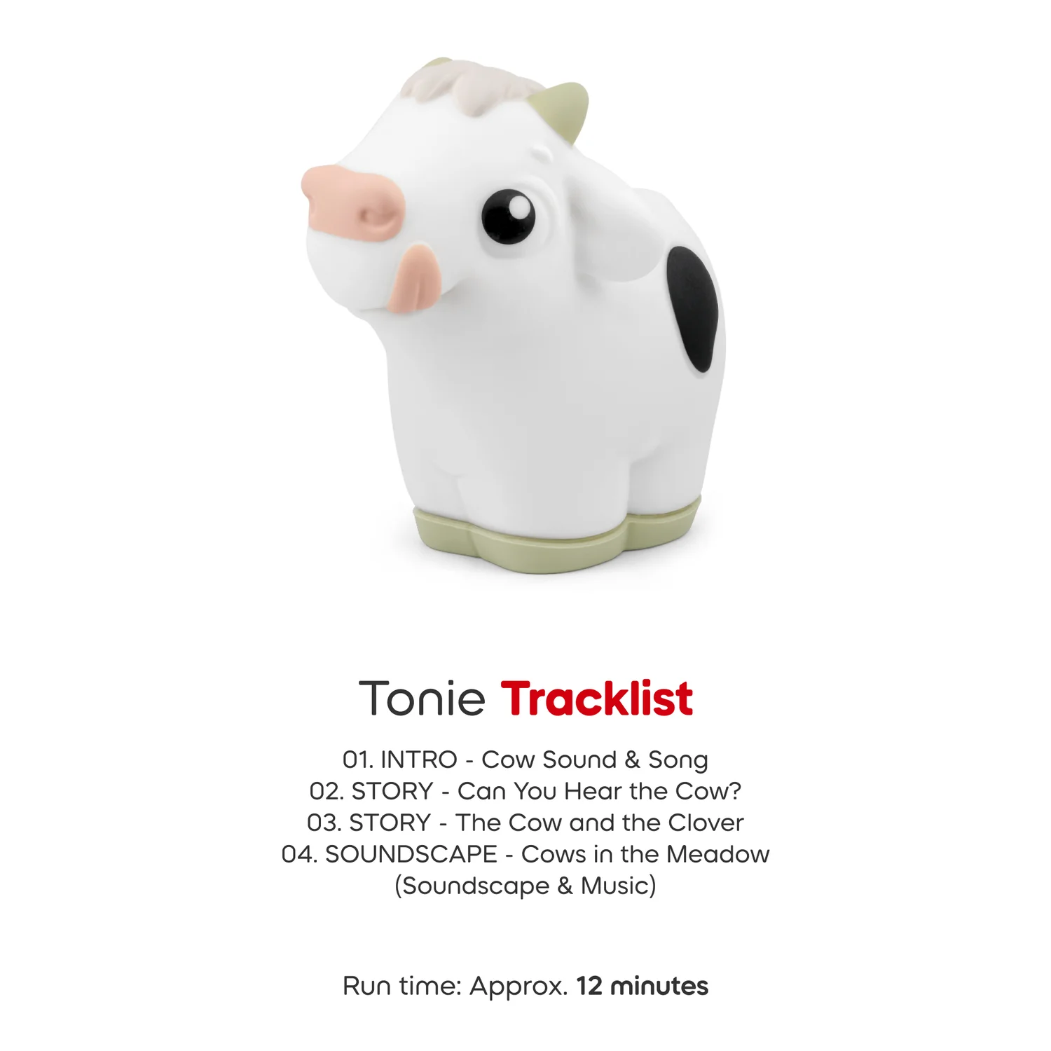 Tracklist of tonie cow.