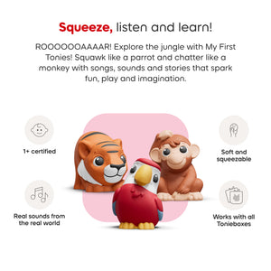 Easy-to-clean soft Tonie toy for sensory play and learning