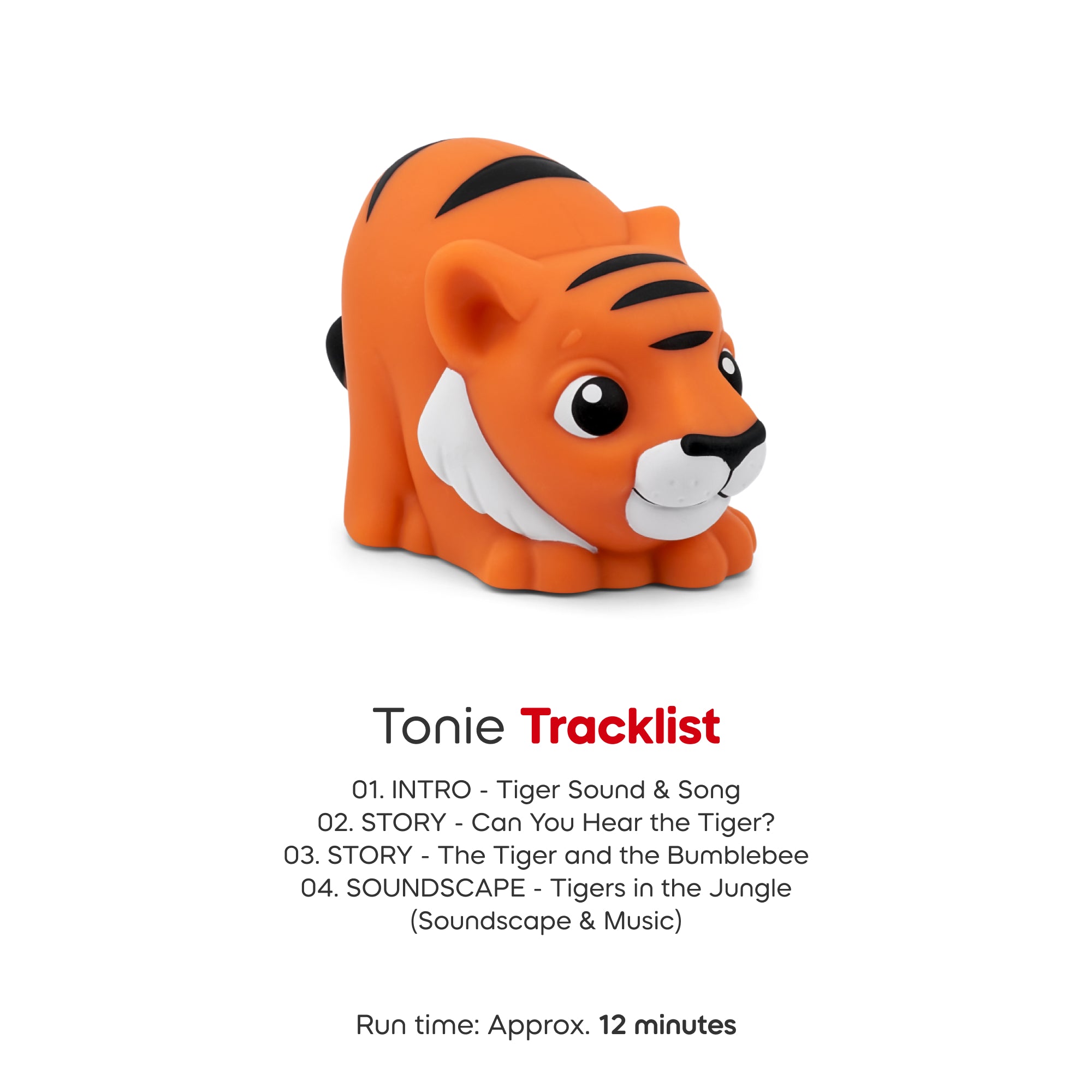 Tracklist of my first tonies jungle set - tiger