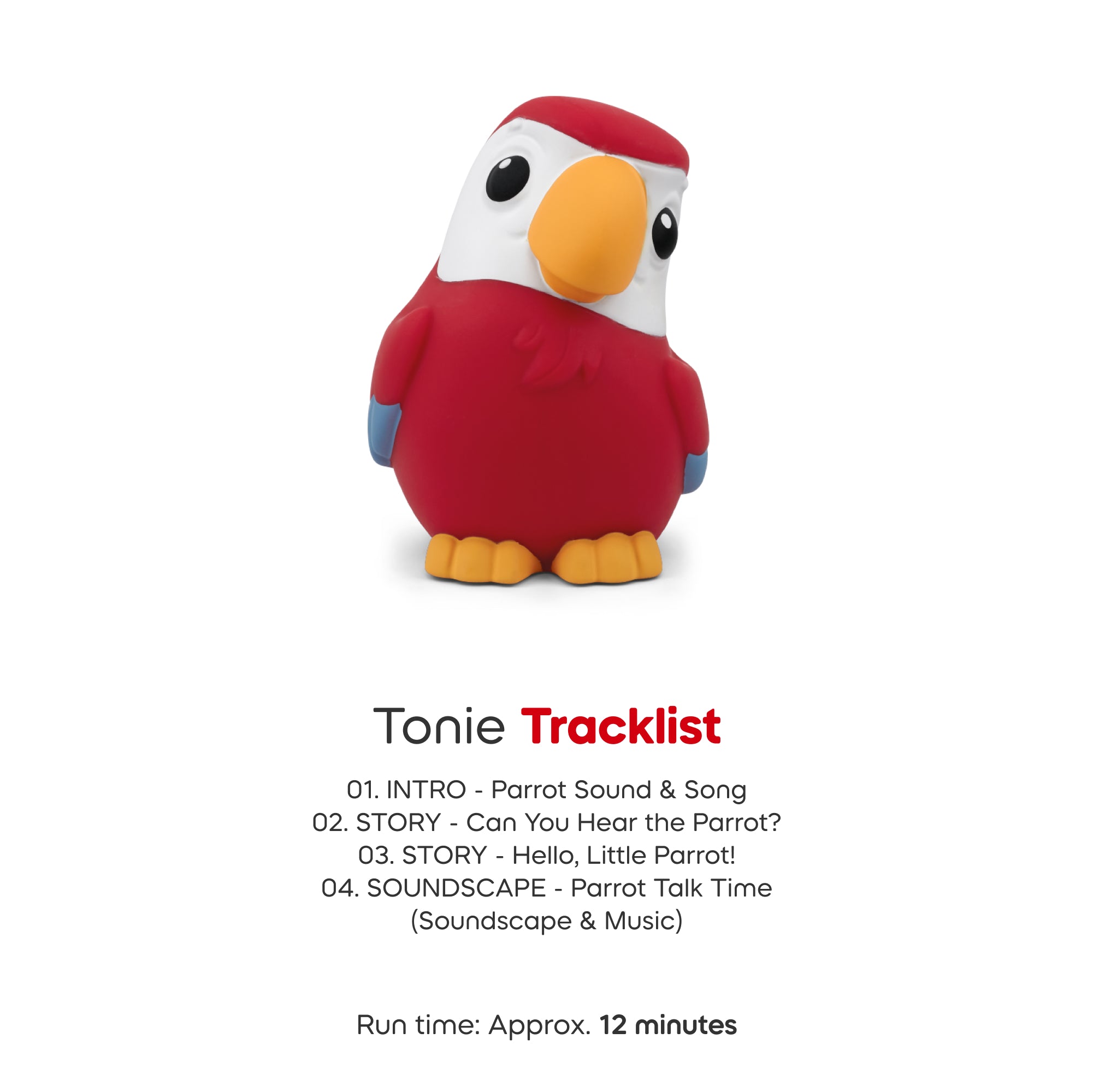 Tracklist of my first tonies jungle set - parrot
