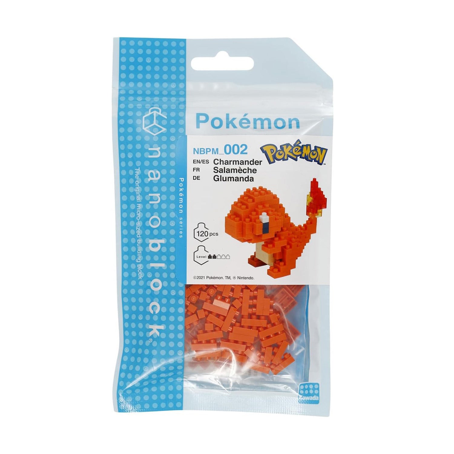 Nanoblock charmander pokémon perfect for age 12 years+.