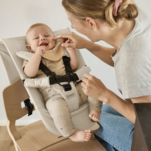 Louie Highchai with cappuccino newborn seat