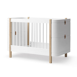 Stylish Scandinavian design wooden cot for nursery
