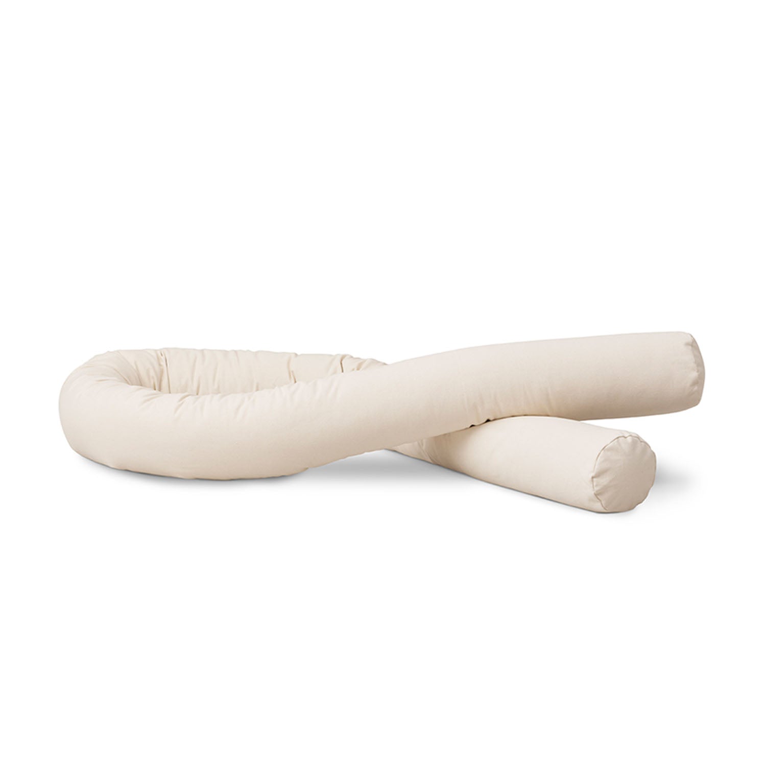 Bed snake styled as a soft cushion companion for older children
