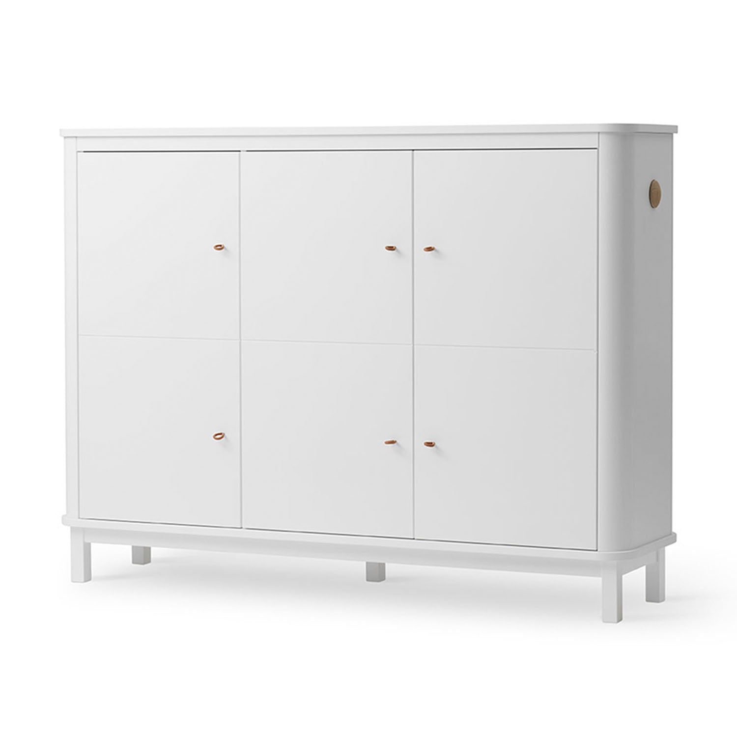 Oliver furniture compact cupboard suitable for small spaces in white colour