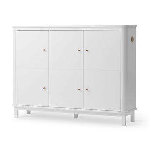 Oliver furniture compact cupboard suitable for small spaces in white colour