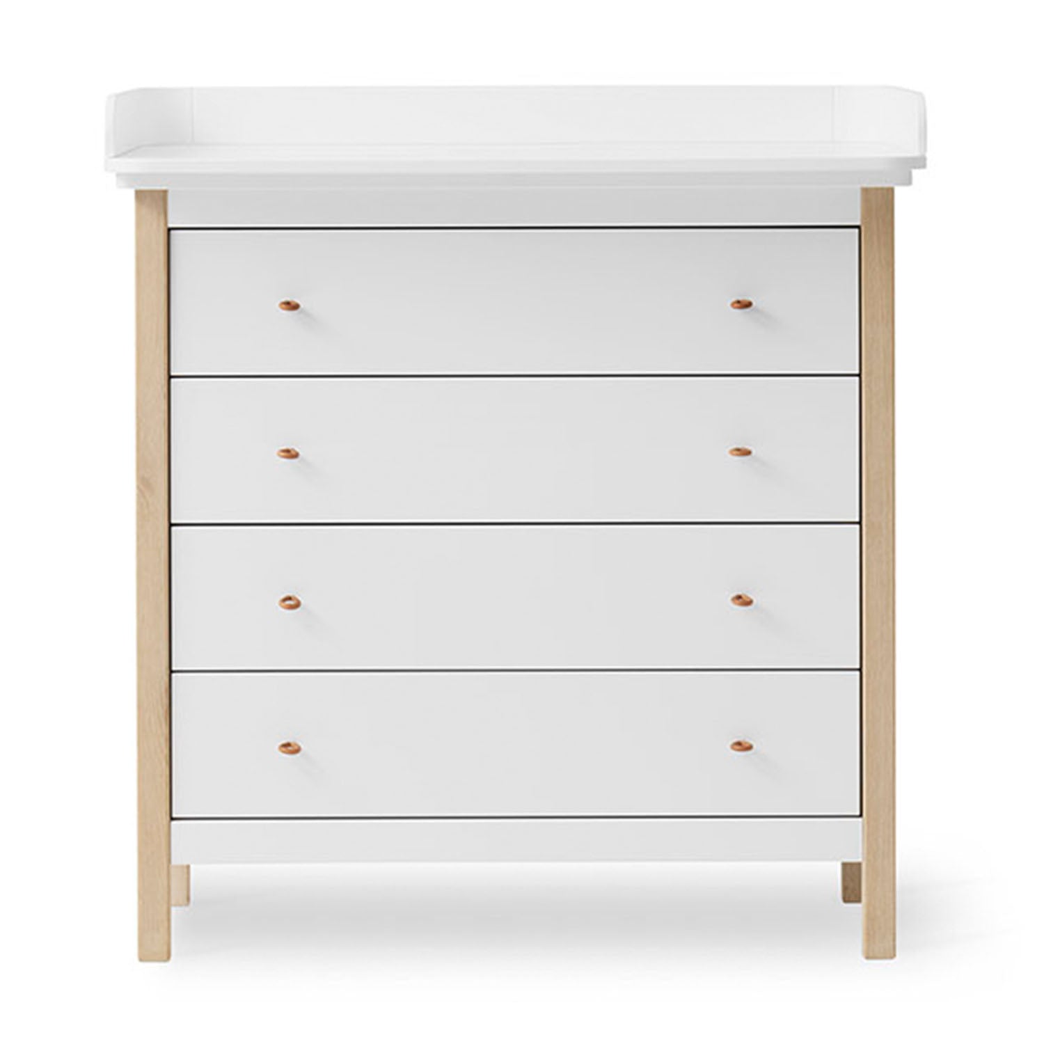 Soft-close drawers slightly open showing smooth interior finish
