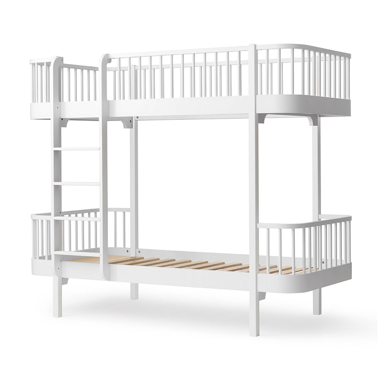 Oliver Furniture Wood Original bunk bed in white-oiled oak legs.