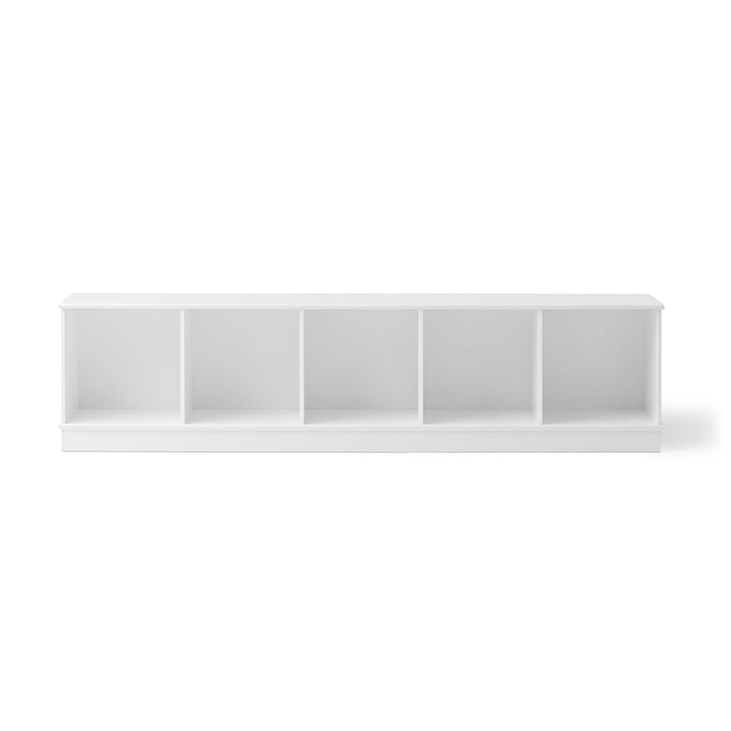 Minimalist shelving unit with clean lines and hidden screws