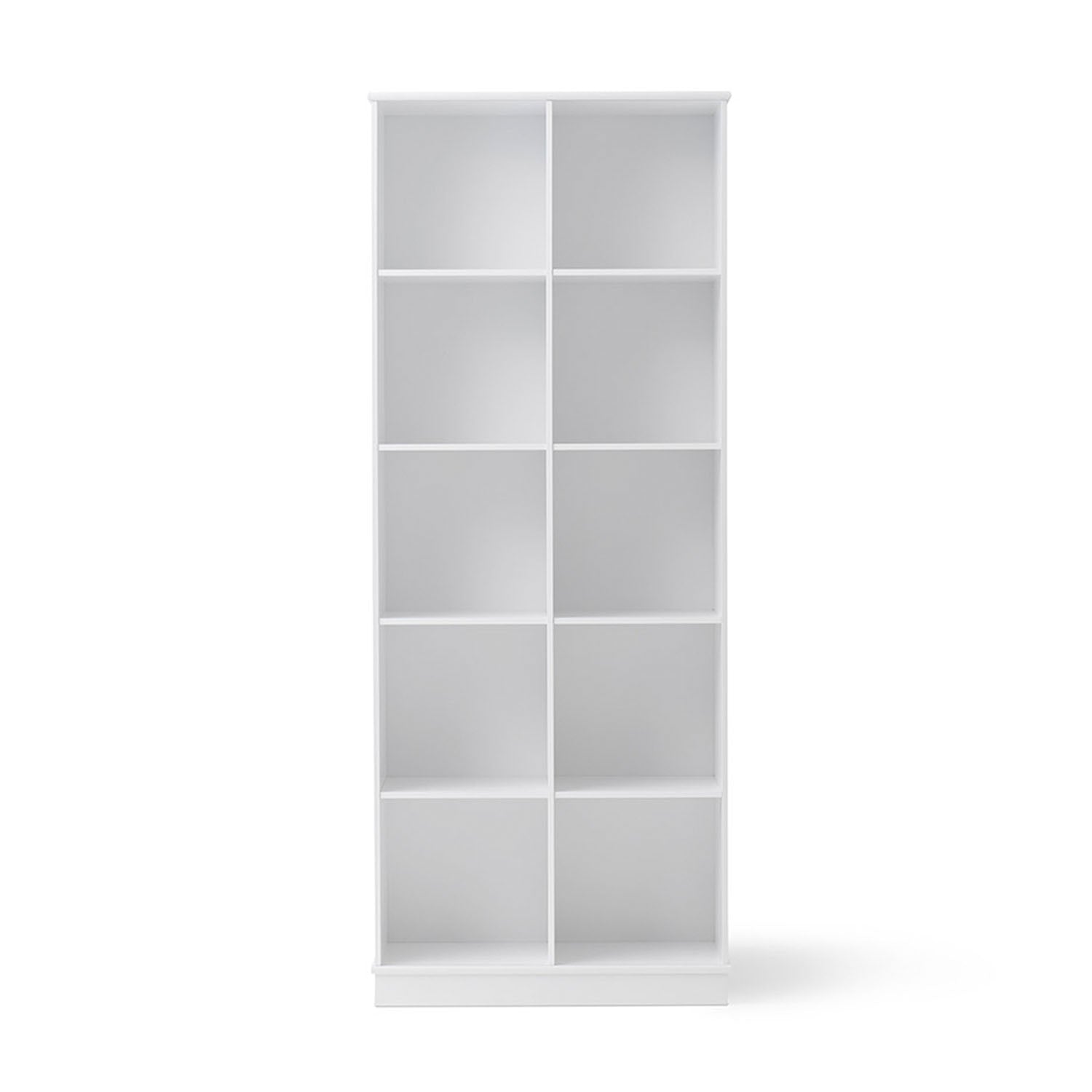 Oliver furniture smaller 2x5 shelving unit with 10 compartments.