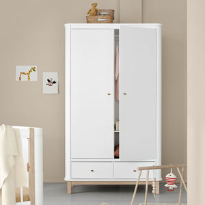 Soft-close door mechanism in use for quiet closing