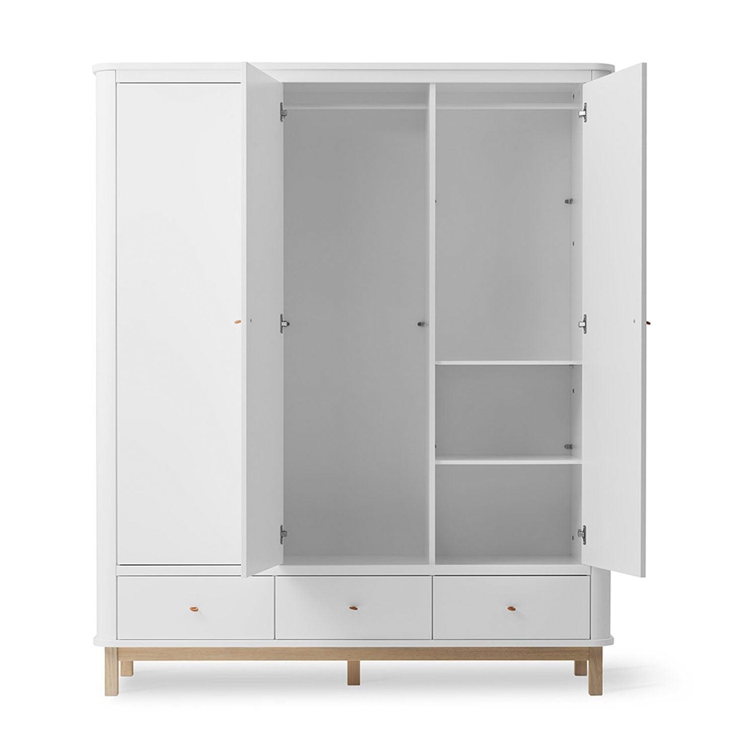 Functional children’s storage wardrobe with hidden screws and clean finish.