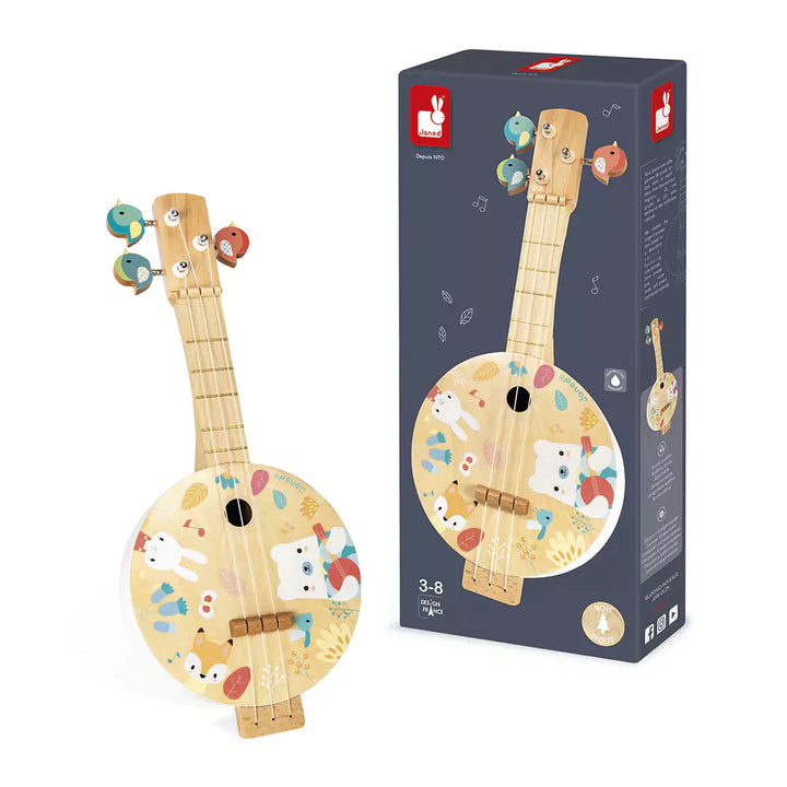 Wooden pure bajo toy packaging