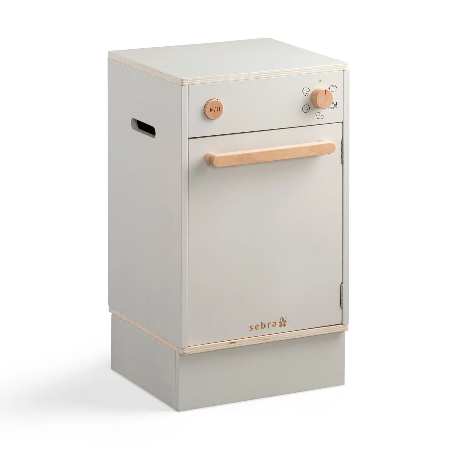 Sebra wooden kids’ dishwasher with realistic details