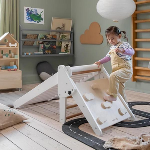 Sebra Wooden Climbing Triangle and Bed for Kids
