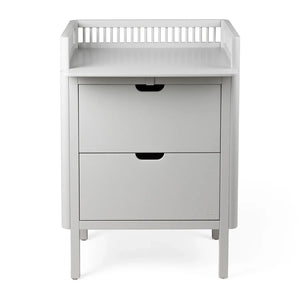 Sebra Changing Unit with Drawers complete with changing top attached, safe and practical baby changing station