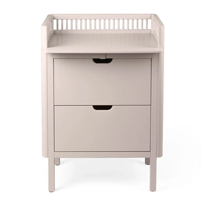 Sebra Changing Unit with Drawers showcasing smooth rounded corners, EU Ecolabel sustainable furniture