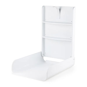  Sebra wall mounted changing table classic white finish folded closed