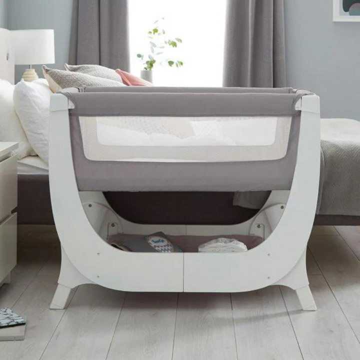 Snuggles Air Bedside Crib Grey