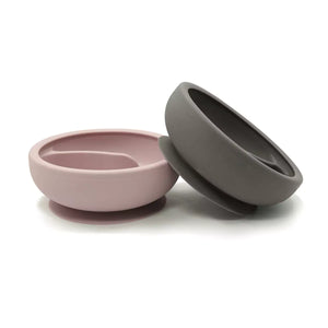 Silicone Suction Divider Bowl - Grey