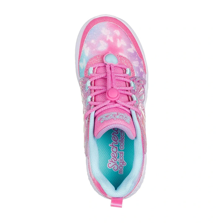 Skechers Girls Light up Trainers Dream Racer Wing Brites