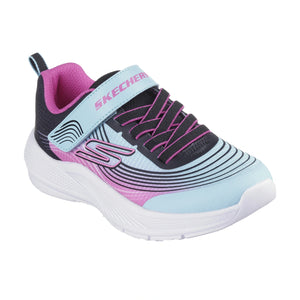 Girls' Skechers Trainers with adjustable strap and stretch laces.