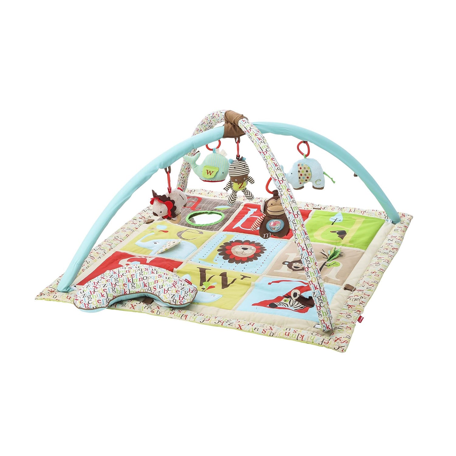 Skip Hop Alphabet Zoo Activity Baby Gym with soft quilted play mat and arches