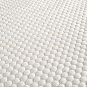 Close-up of the mattress layers, showing Ecofoam and Reflex foam