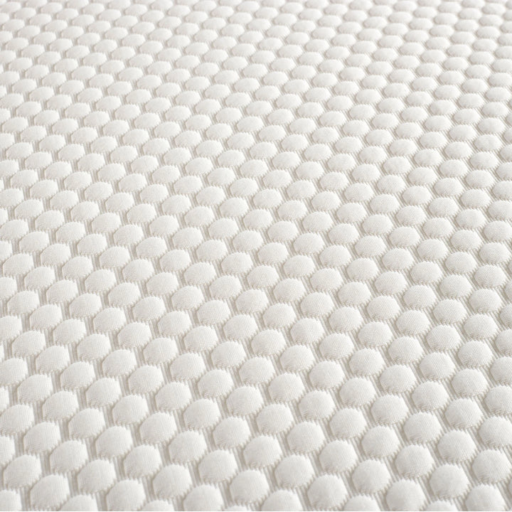 Close-up of the mattress layers, showing Ecofoam and Reflex foam