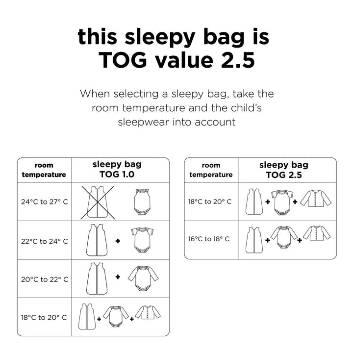 2.5 Tog baby sleeping bag