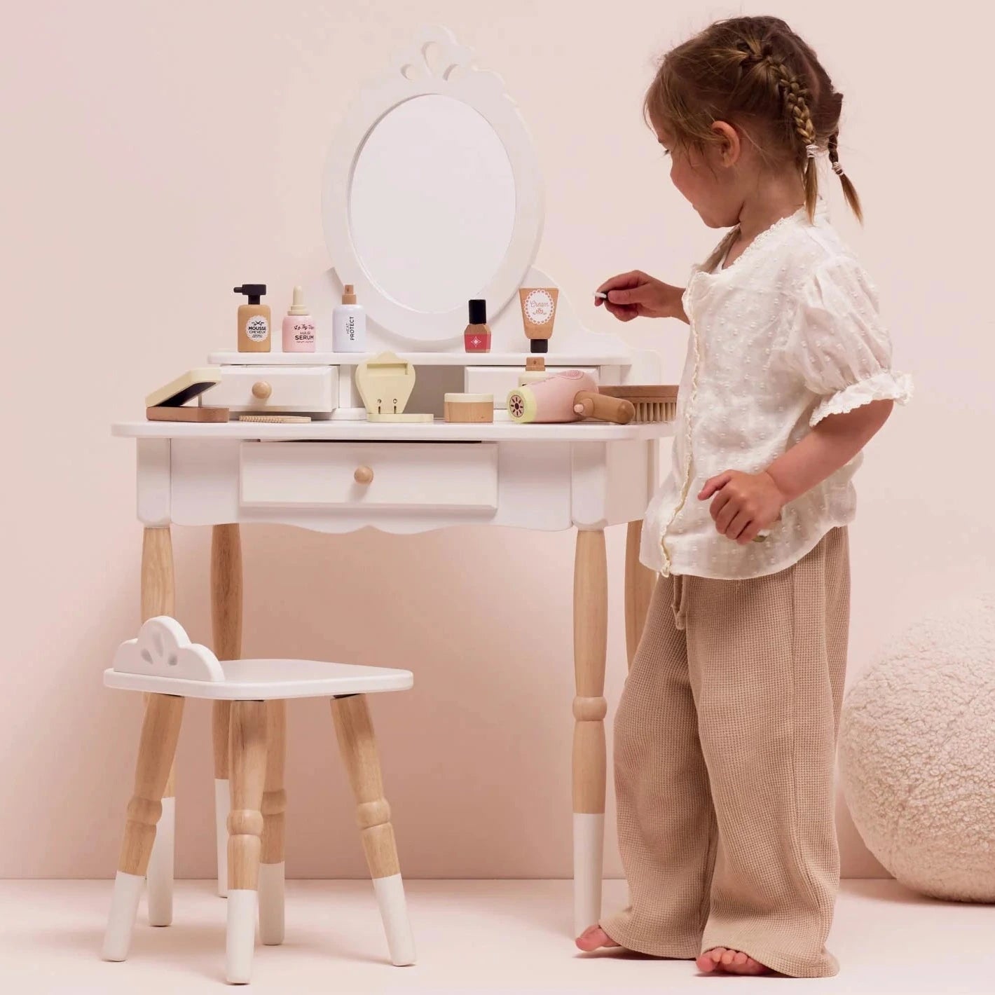 Le Toy Van Dressing-up Vanity Table with Stool