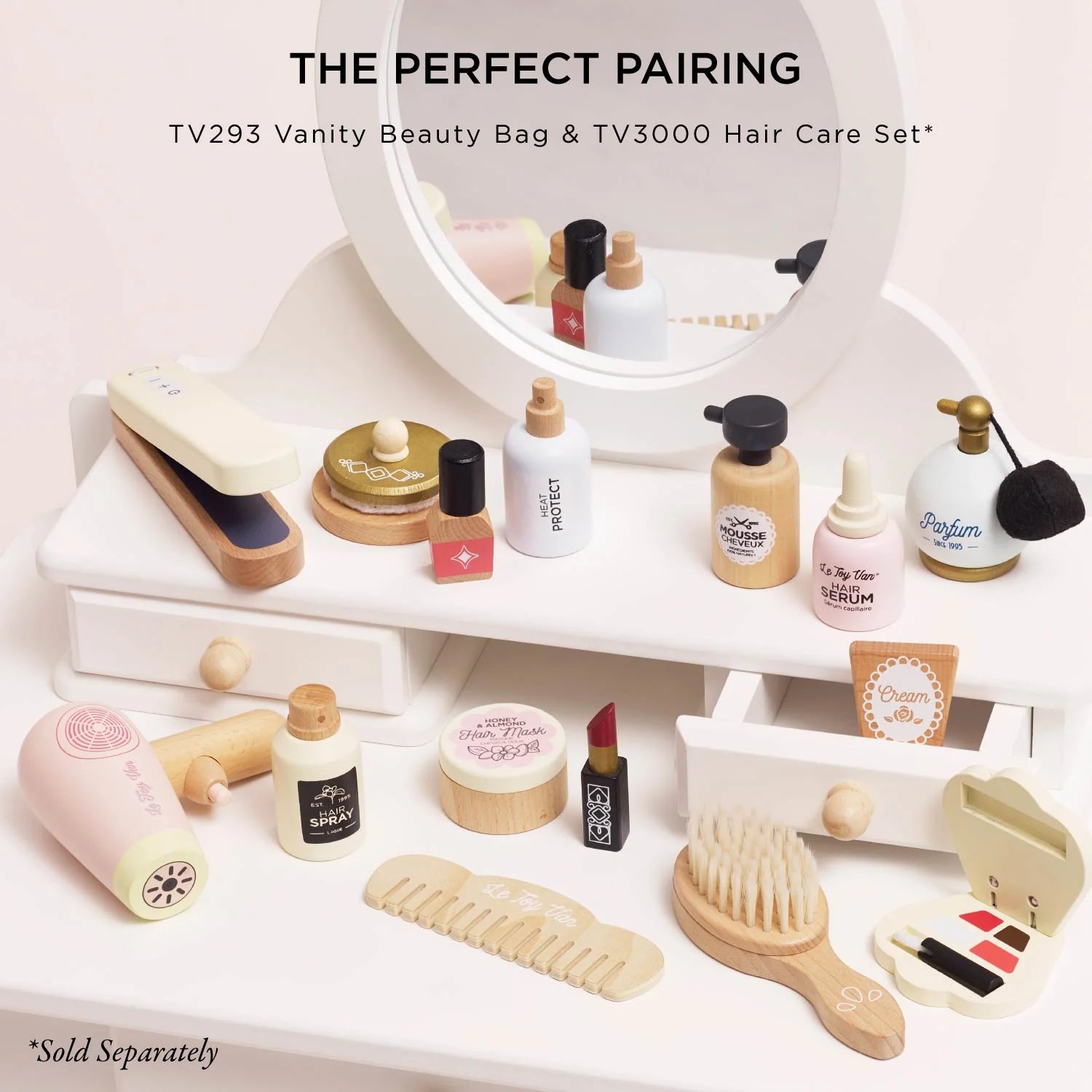 Le Toy Van Dressing-up Vanity Table with Stool